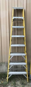lot 323 image: Ladder Werner Fiberglass 8 Ft. Type IA (yellow)