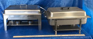 lot 332 image: (2) Chafing Dishes Tramontina, Unmarked