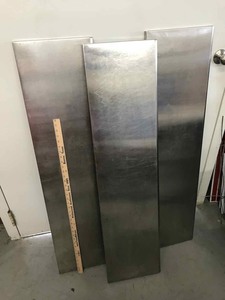 lot 437 image: (3) NSF stainless steel shelves