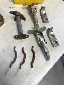 lot 445 image: Vintage  Jeep CJ hood latches