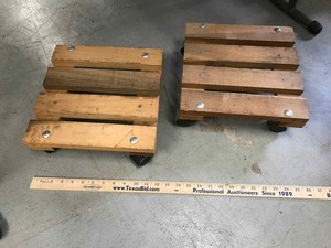 lot 446 image: (2) potted plant dollies