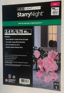lot 403 image: Starry night crystal splendor lighted poodle