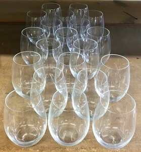 lot 382 image: Stemless Wine Glasses
