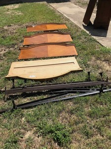 lot 60 image: (4) Wall Mounted Headboards and three frames