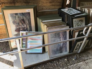 lot 69 image: Large Lot of Art Prints, approximately 100 pieces