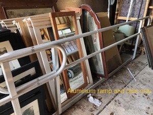 lot 71 image: Aluminum wheelchair ramp, approx. 8 feet long