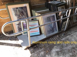lot 72 image: Aluminum wheelchair ramp, approx. 8 feet long