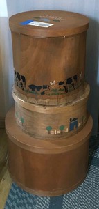 lot 210 image: (3) Wood boxes