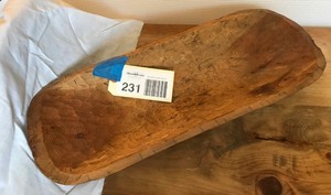 lot 231 image: Wood dough bowl