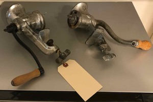 lot 277 image: (2) hand crank grinders