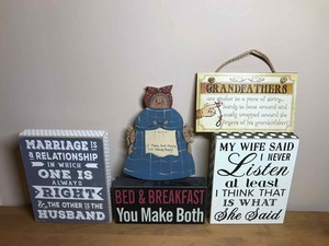 lot 337 image: (5) Decorative Signs
