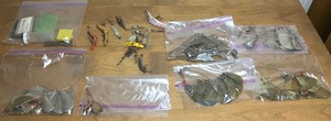 lot 350 image: Fishing spoons, stringer, etc.