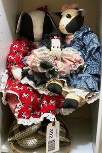 lot 392 image: Cow dolls
