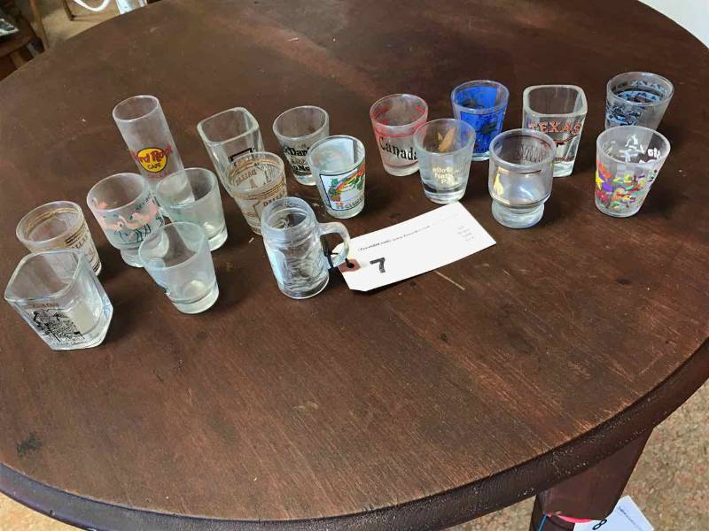 lot 7 image: Asst. Shot Glasses