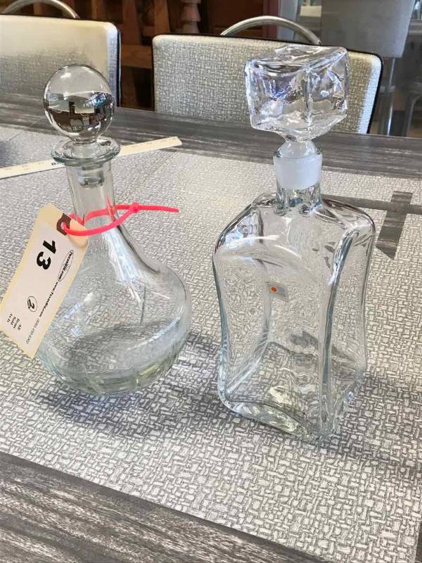 lot 13 image: Decanters Blenko & Crystal