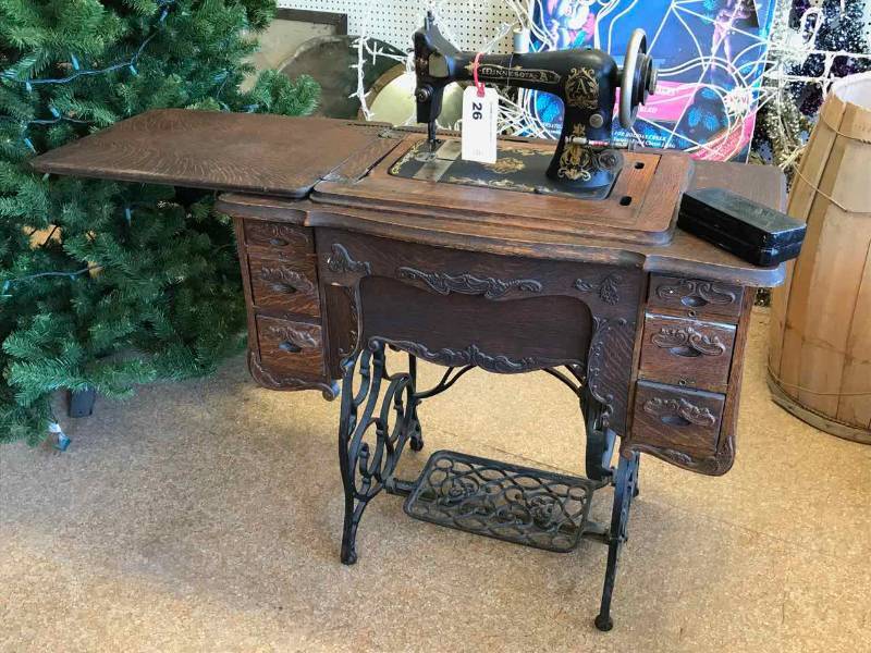minnesota treadle sewing machine in cabinet minnesota treadle sewing machine in cabinet
