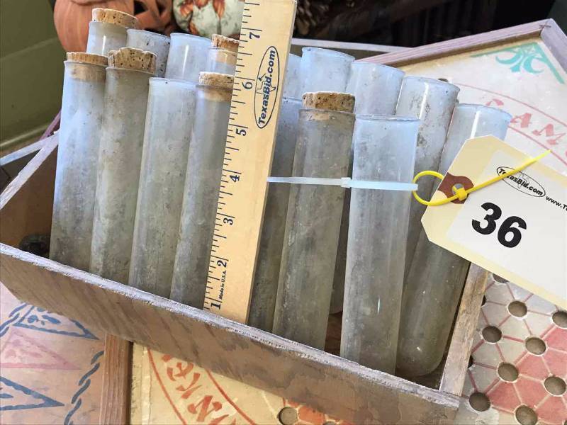 lot 36 image: AntiqueVintage Test Tubes