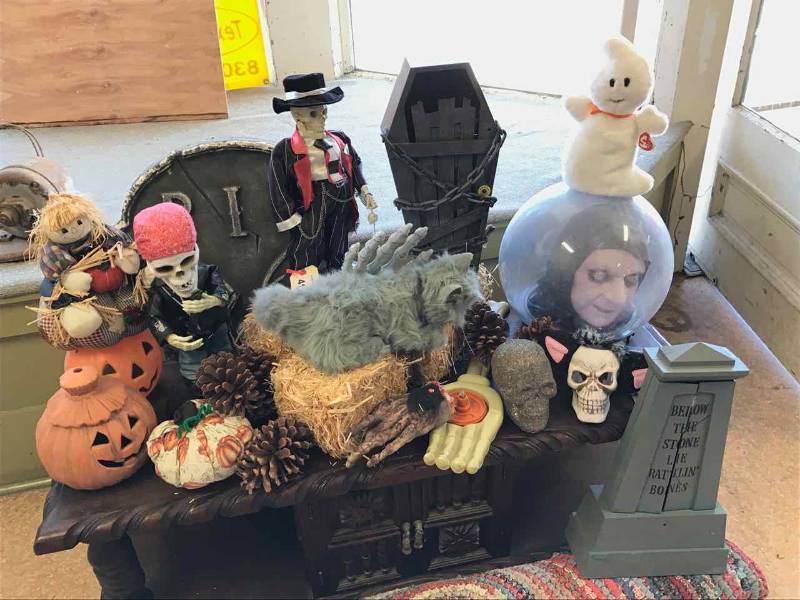 lot 41 image: Halloween Decorations, Fall Items, Etc.