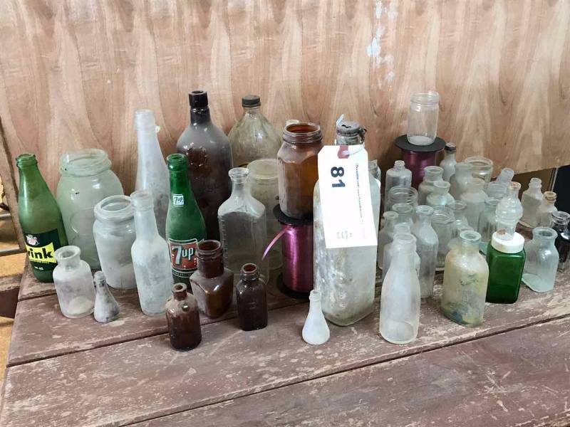 lot 81 image: Old Bottles & Jars