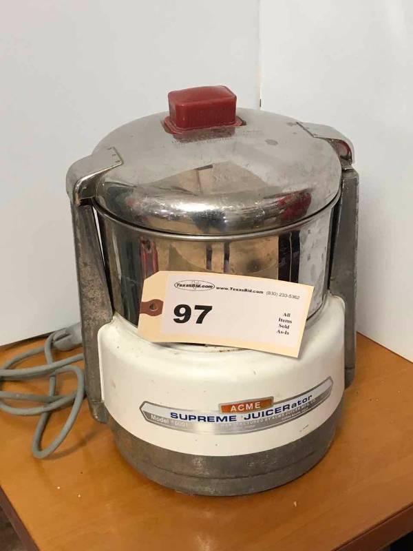 lot 97 image: Acme Supreme Juicerator, Model 6001