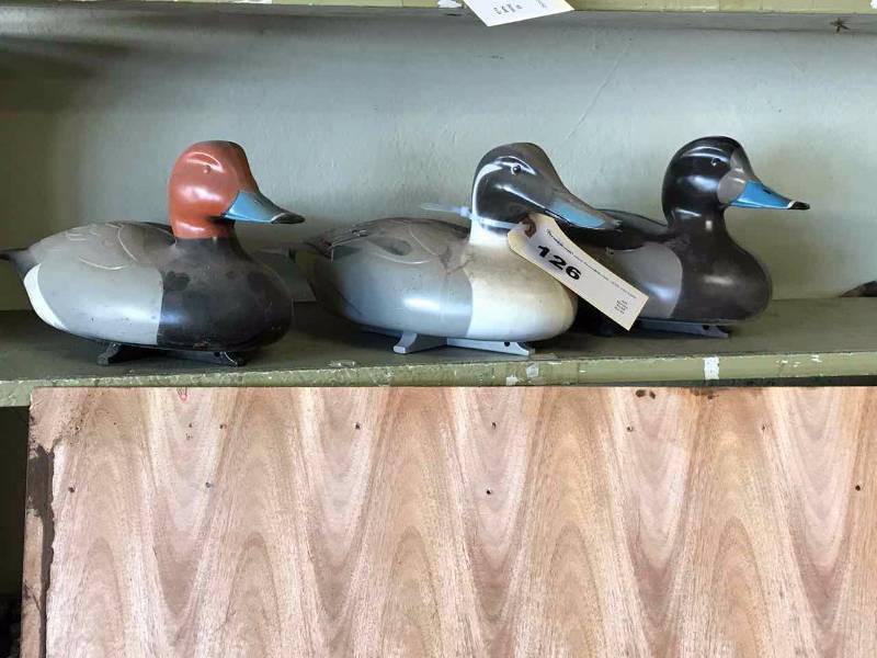 lot 126 image: (3) Plastic Duck Decoys