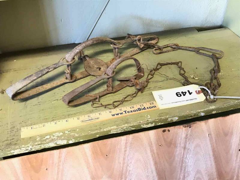 lot 149 image: (2) Old Traps