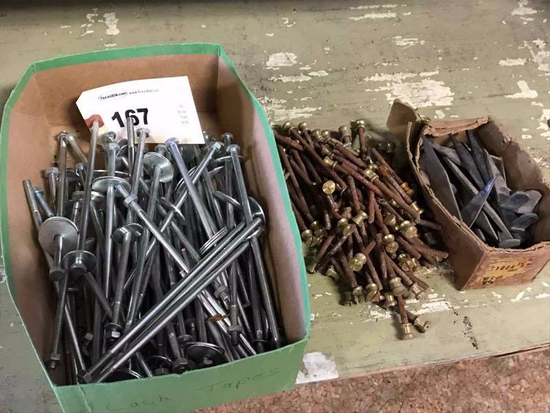 lot 167 image: Long Bolts & Hinge Pins and Metal Stakes
