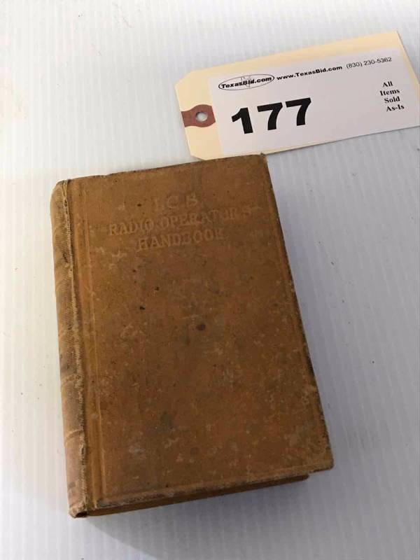lot 177 image: Book  Radio Handbook,  For those interested in Radio Art, 1924