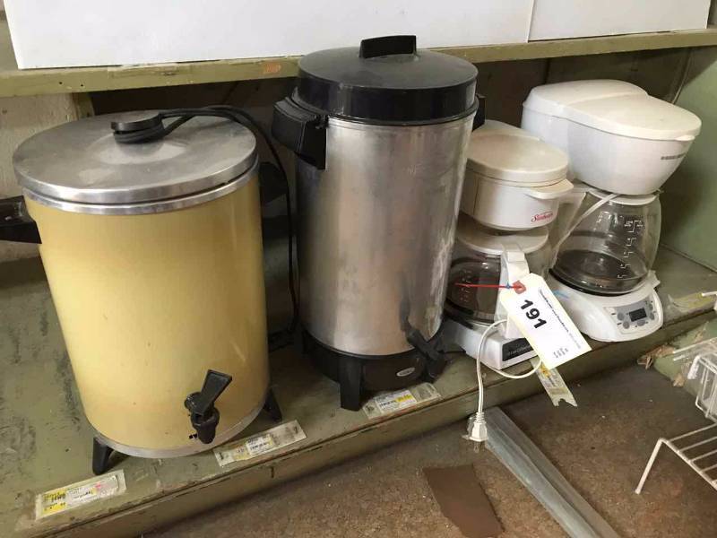 lot 191 image: (4) Assorted Coffee Makers