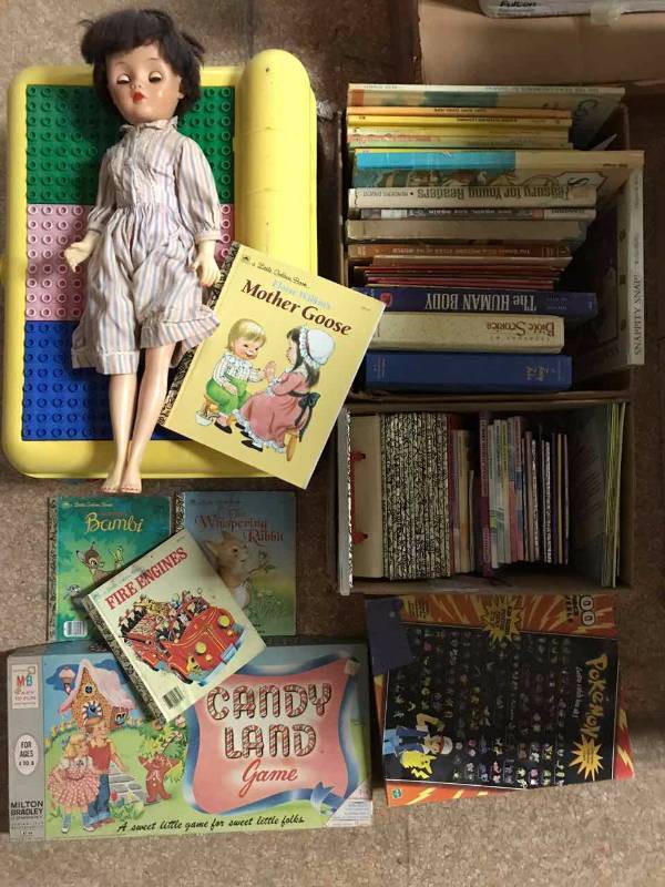 lot 206 image: Childrens Books, Board Games, Doll