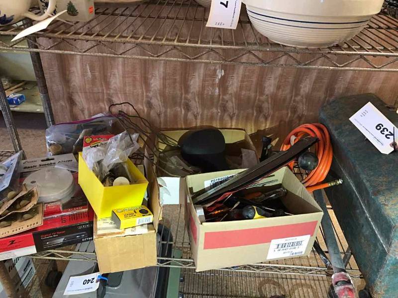 lot 239 image: Asst. Tools & Hardware Items