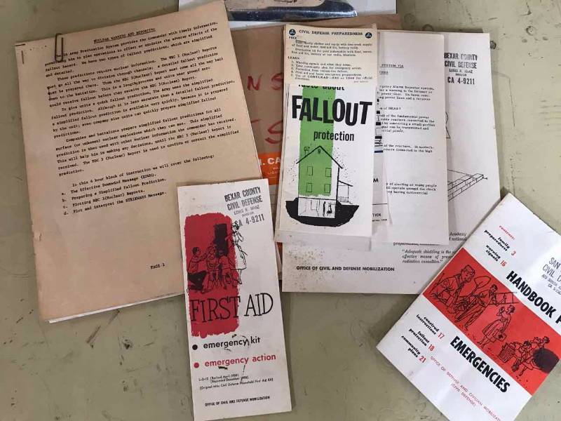 lot 311 image: Vintage Civil Defense Brochures Fallout & First Aid