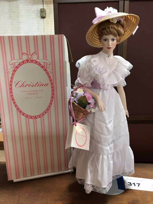 lot 317 image: (1) Doll  Christina by Laura Cobabe
