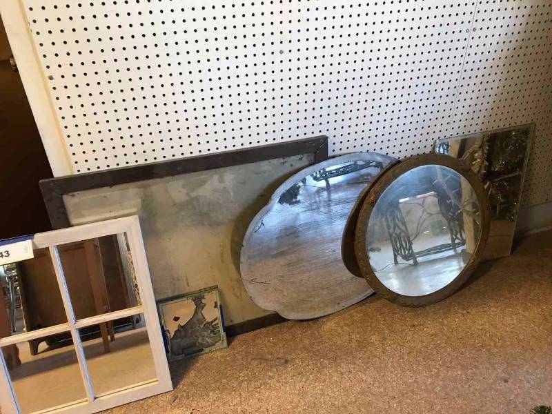 lot 343 image: Reflections  Assortment of Mirrors