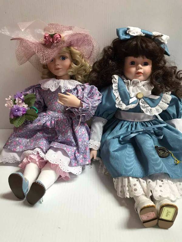 lot 355 image: (2) Dolls  Nadine & Gathering Violets