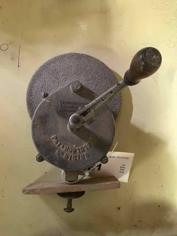 Sold at Auction: Antique Hand Crank Grinder