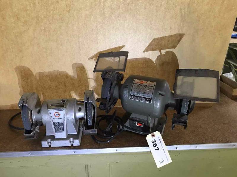 lot 367 image: (2) Bench Grinders (6 & 5)