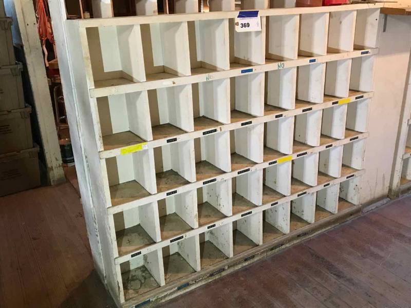 lot 369 image: Hardware Bin Cubbies (1 piece)