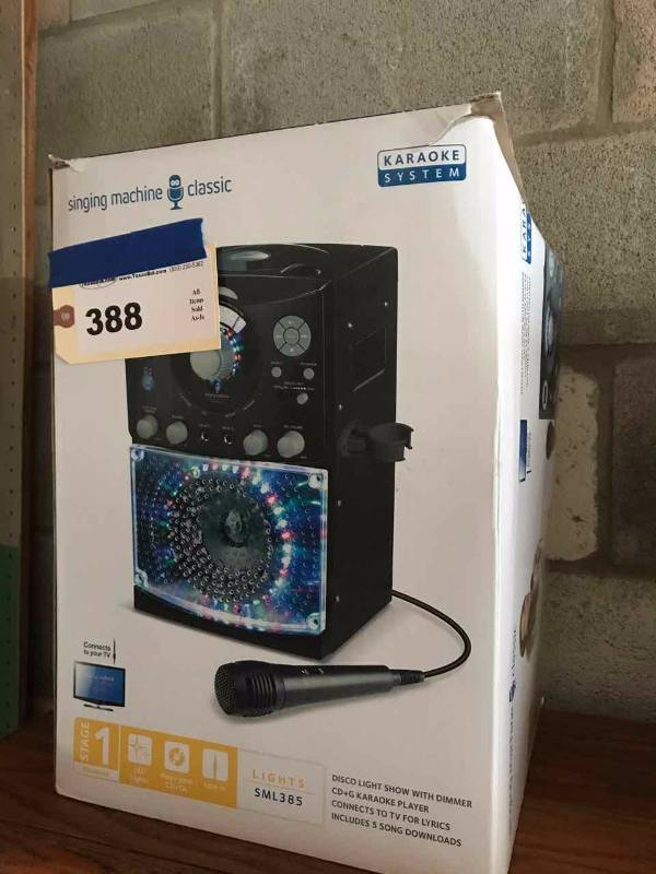 lot 388 image: Karaoke System Singing Machine Classic