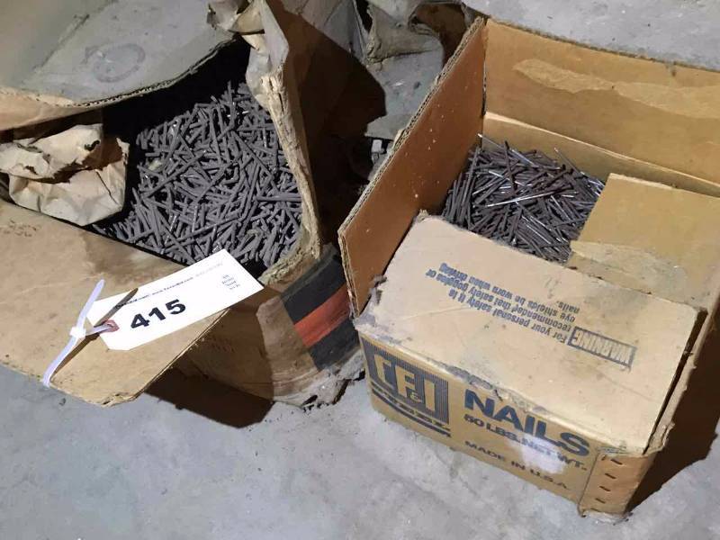 lot 415 image: (2) Boxes of Nails