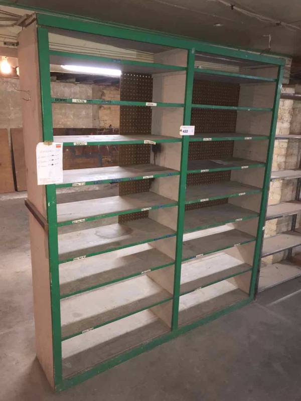 lot 422 image: Pine Shelf (2 pcs., painted)