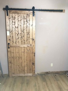 lot 2 image: Interior Sliding Barn Door Style, with hardware (you dismantledisassemble)