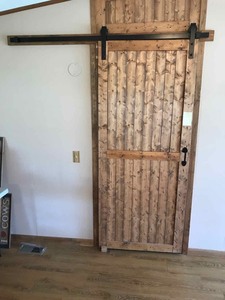 lot 4 image: Interior Sliding Barn Door Style, with hardware (you dismantledisassemble)