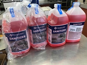 lot 205 image: (4) Sanitizers, 1 gal jugs