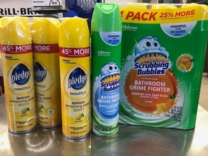 lot 207 image: Pledge, Scrubbing Bubbles