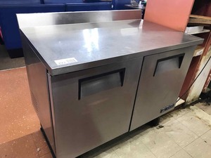 lot 222 image: True Stainless Steel Freezer Counter Model TWT-48F, 115 volt