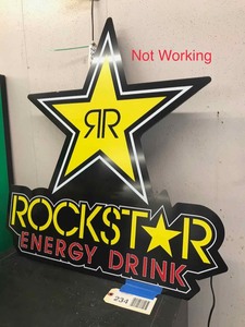 lot 234 image: Rockstar Energy Dring Sign (not working)