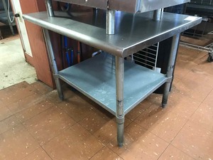 lot 249 image: Stainless Steel Table or Stand, 36 X 30 X 29.5 in