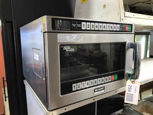 lot 259 image: Sharp R-CD1200M Commercial Microwave Twin Touch