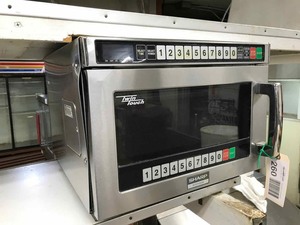 lot 260 image: Sharp R-CD1200M Commercial Microwave Twin Touch